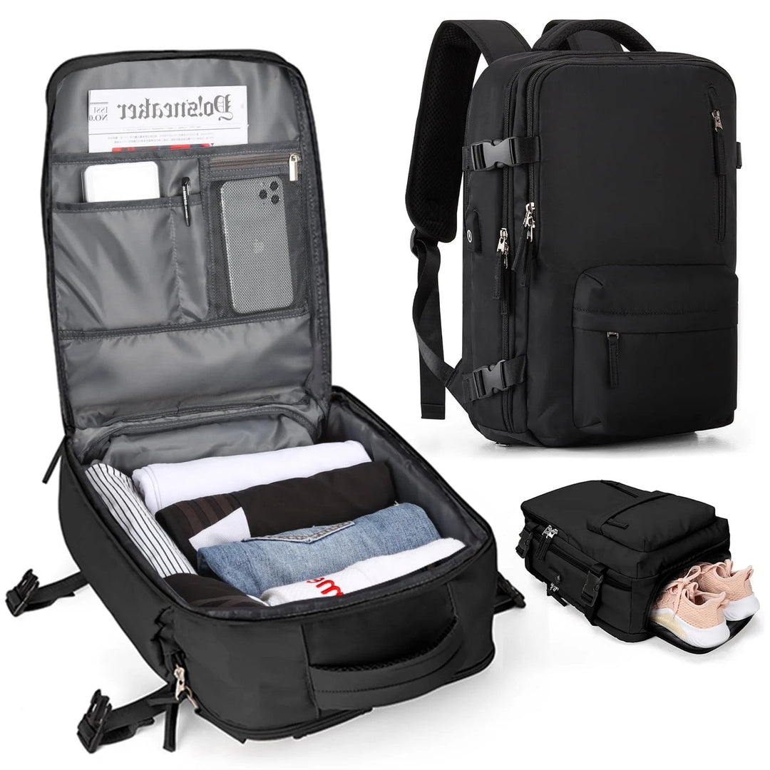 Multifunctionele damesrugzak 35 L met USB-aansluiting