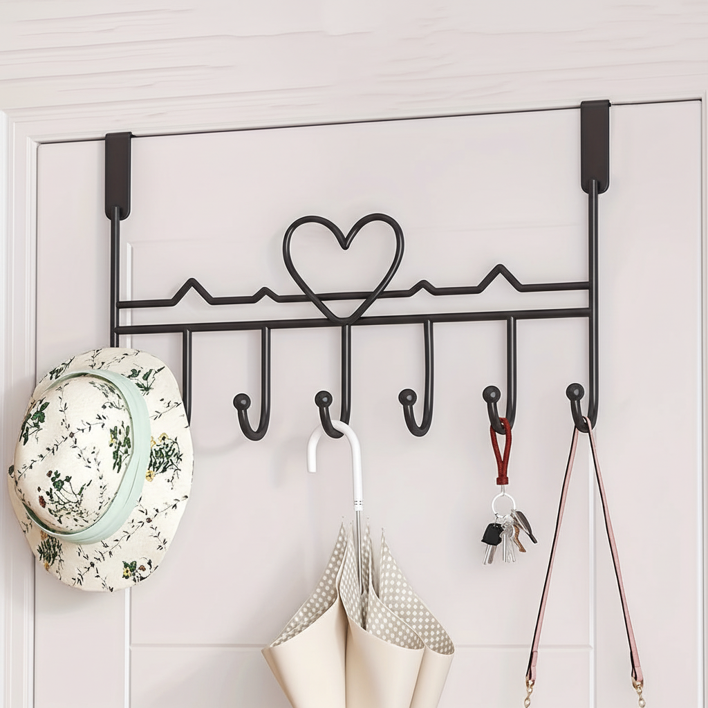 Metalen deurkapstok om over de deur te hangen – OverMount