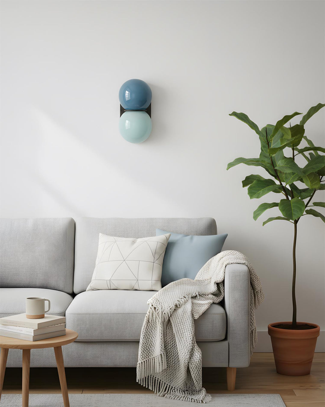 Wandlampen met twee bollen voor moderne interieurs