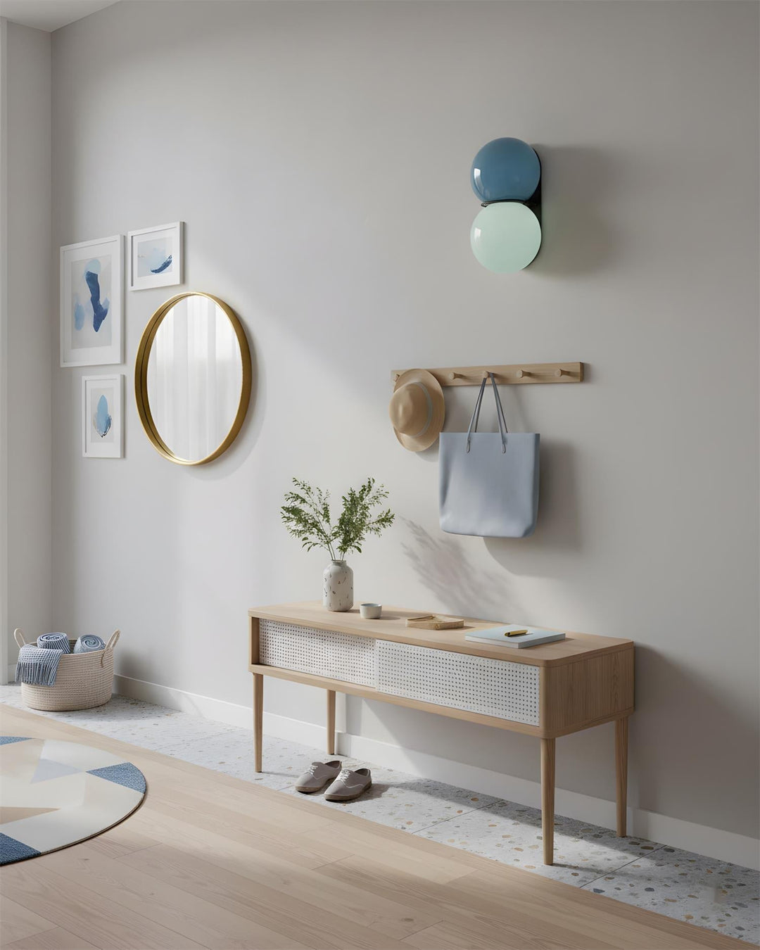 Wandlampen met twee bollen voor moderne interieurs