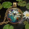 Bosgeest Dier Glas Hanger Ketting