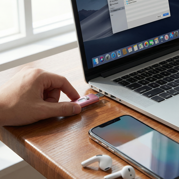 3-in-1 USB-stick | USB 3.0 high-speed met Type-C- en OTG-adapter