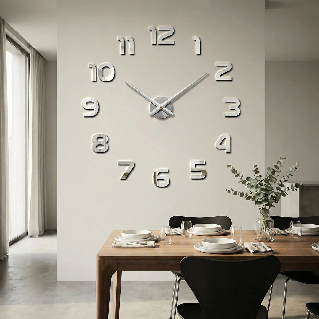 Extra grote moderne wandklok – Clockique