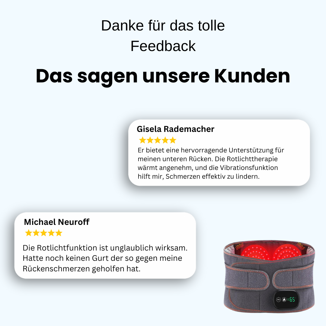 Orthopedische rugband met infraroodtherapie – ThermaLum