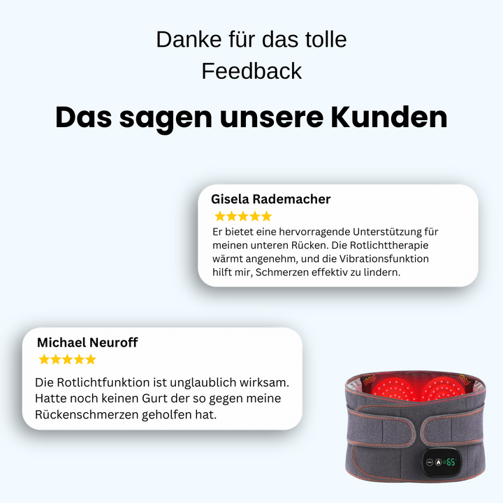 Orthopedische rugband met infraroodtherapie – ThermaLum