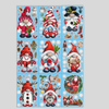 XL Raamstickerset – Kerstmanthema (9 vellen)