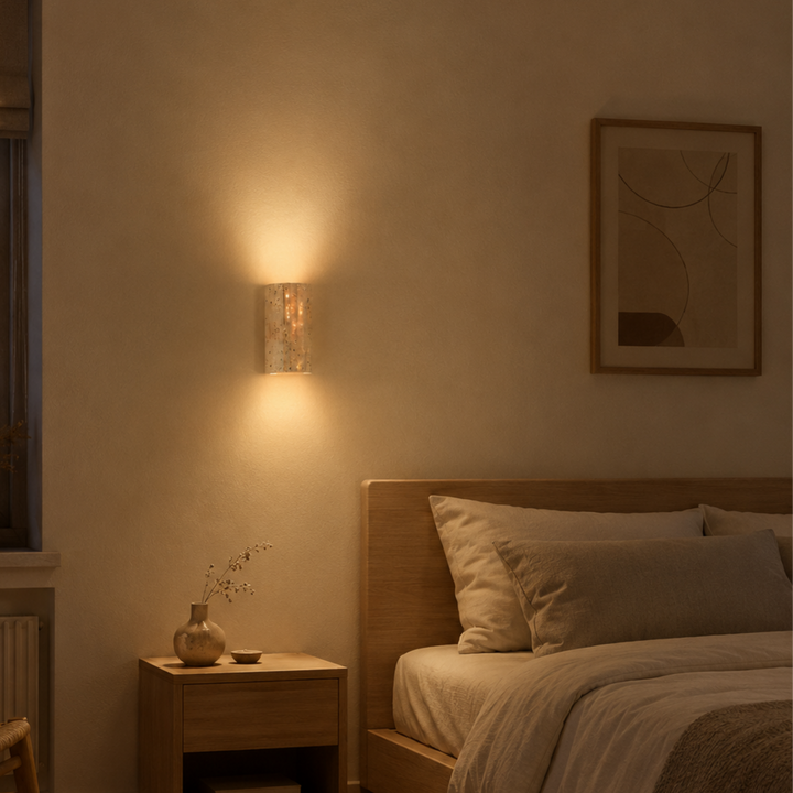 Wandlamp van natuursteen