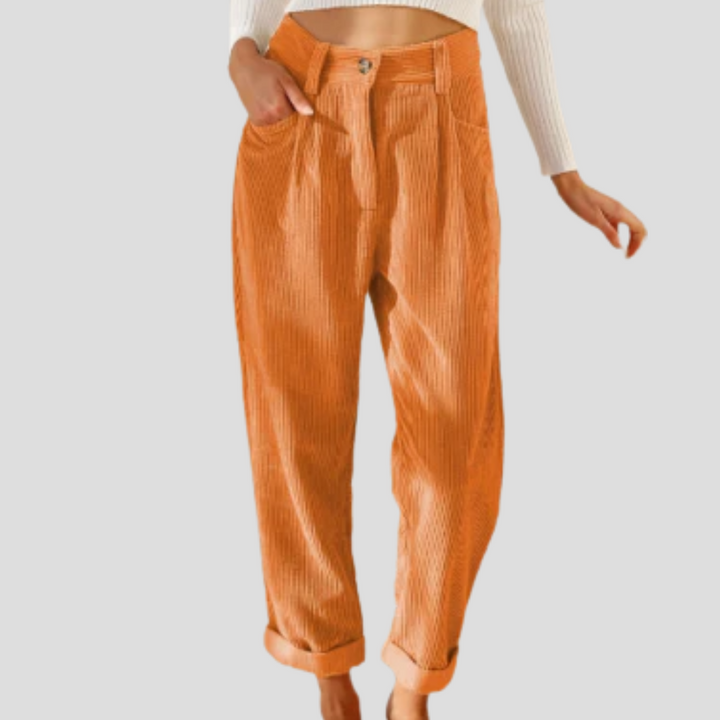 Stijlvolle corduroy broek – casual flair met textuur