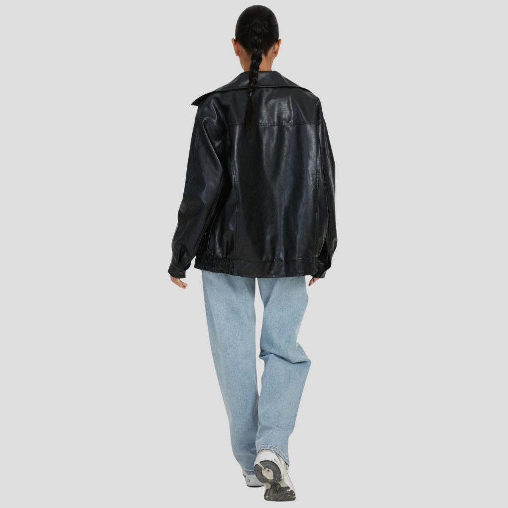 Losse damesjas – Relaxte laagjes met een randje