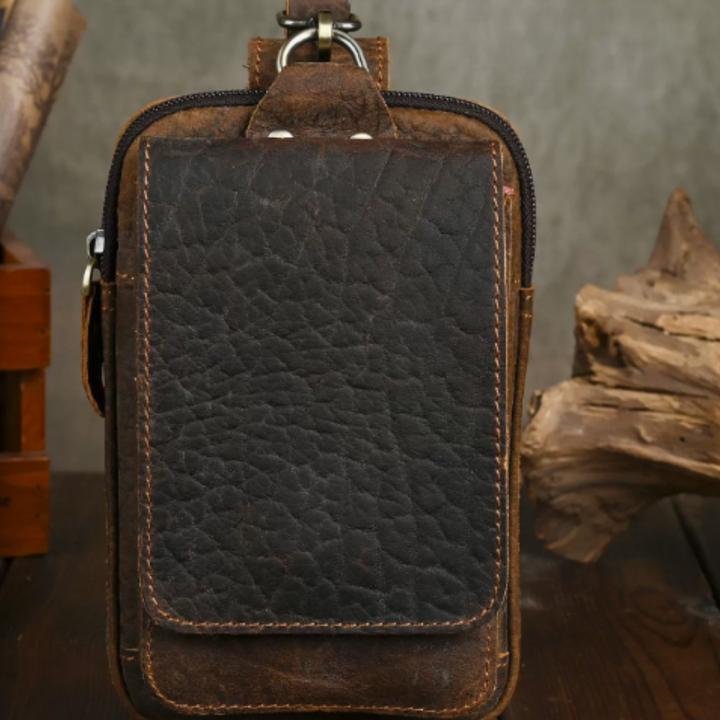 Heuptas voor heren van echt leer - Houd alles binnen handbereik