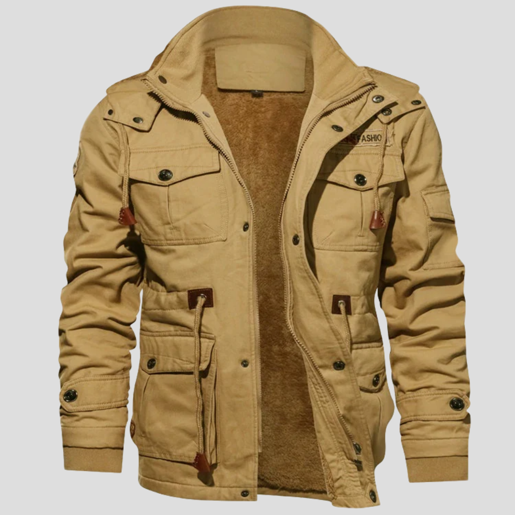 Robuuste jas voor heren – stevige laag voor koude en winderige dagen