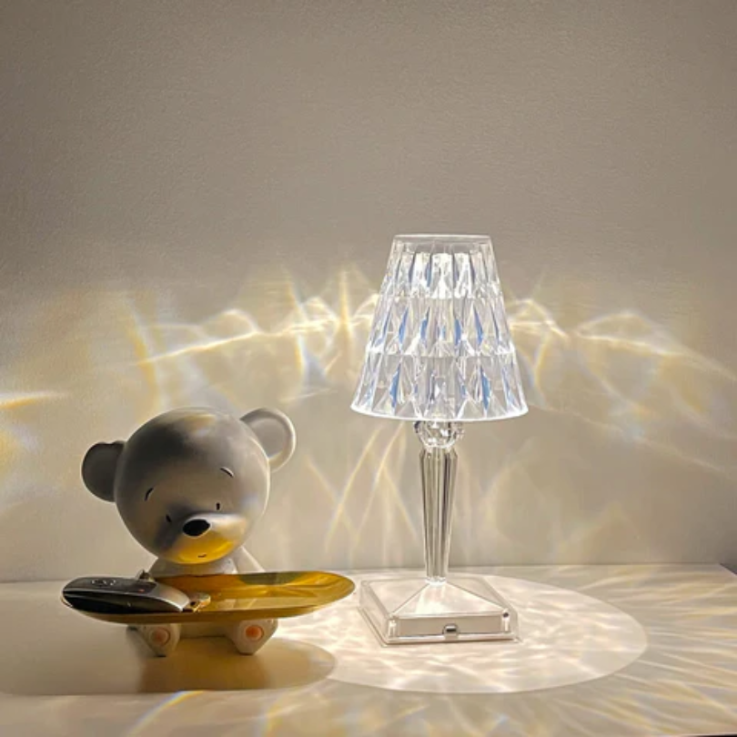 Chique tafellamp met kristallen design – CrystalLuxe