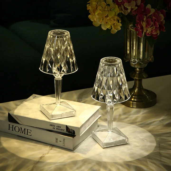 Chique tafellamp met kristallen design – CrystalLuxe