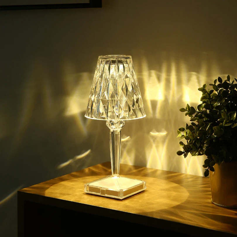 Chique tafellamp met kristallen design – CrystalLuxe