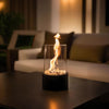 Everlasting Flame olielamp, elegante glazen cilinder met klassieke gloed