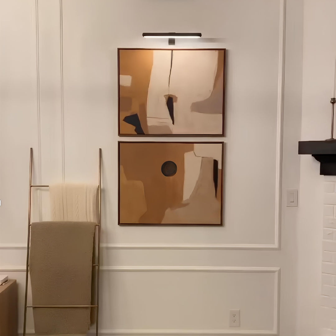 Wandlamp in galeriestijl
