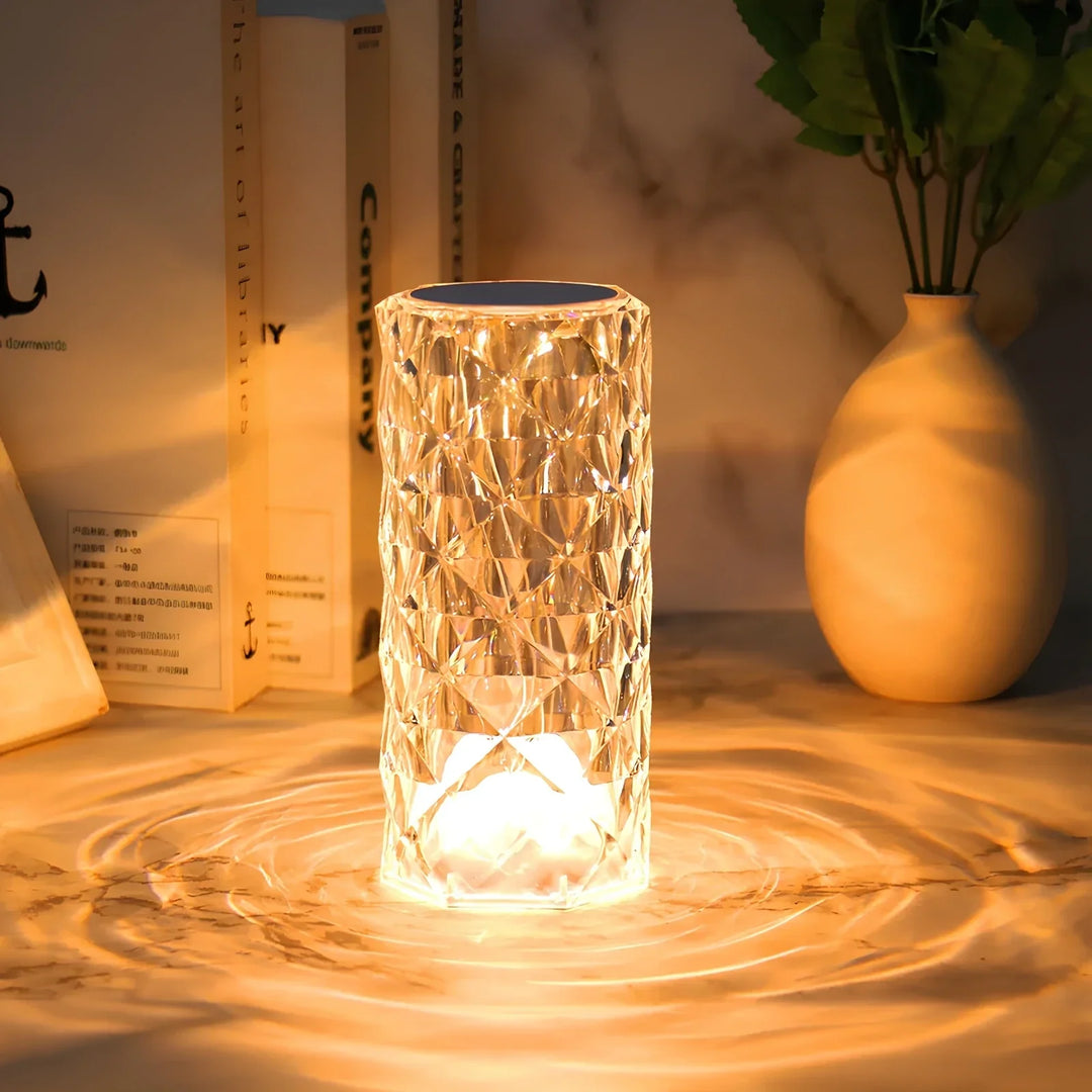 Elegante kristallen LED-lamp met 16 kleuropties en afstandsbediening