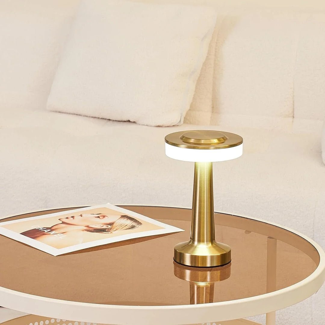 Draagbare dimbare tafellamp, elegant retro ontwerp