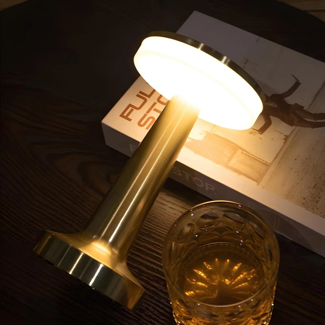 Draagbare dimbare tafellamp, elegant retro ontwerp