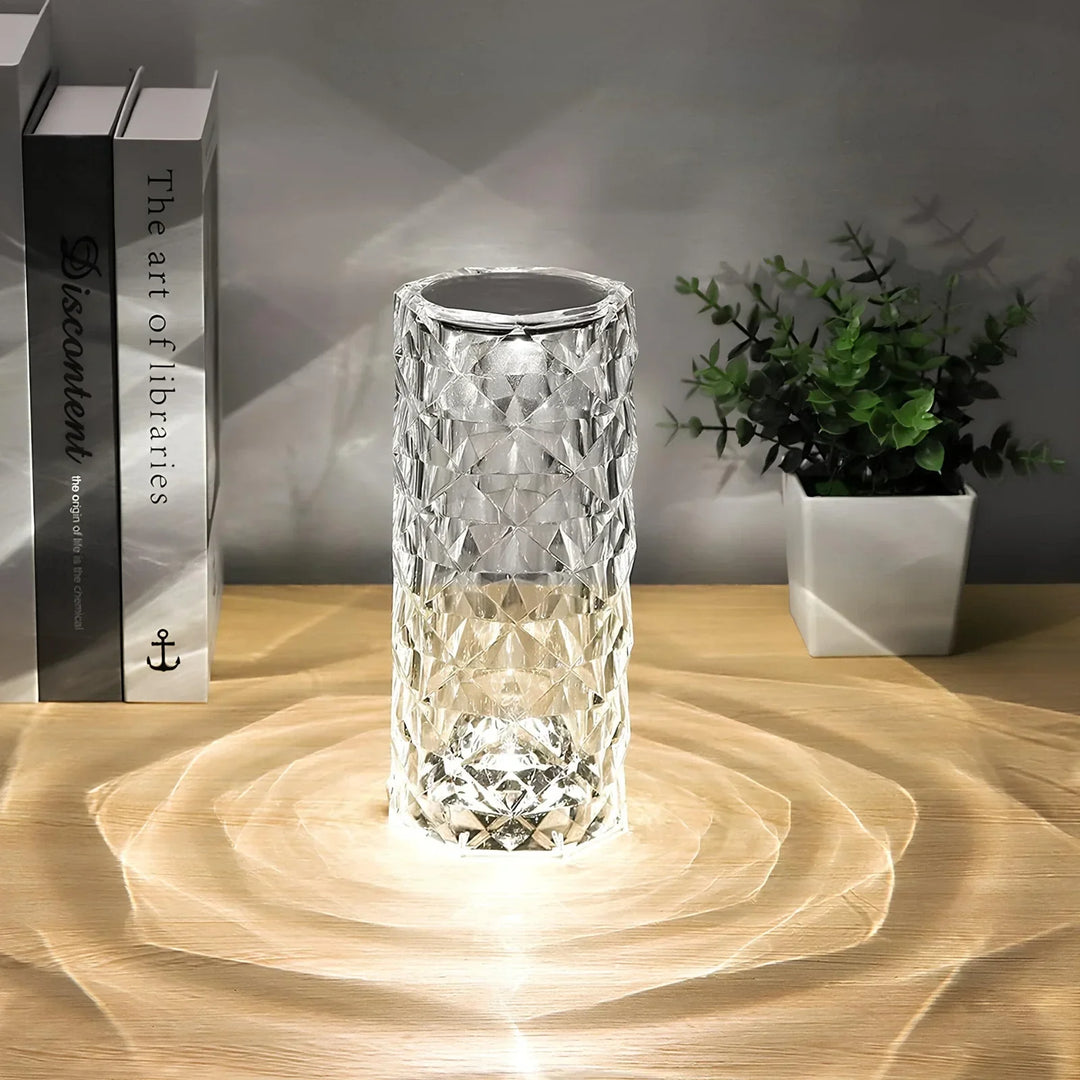 Elegante kristallen LED-lamp met 16 kleuropties en afstandsbediening