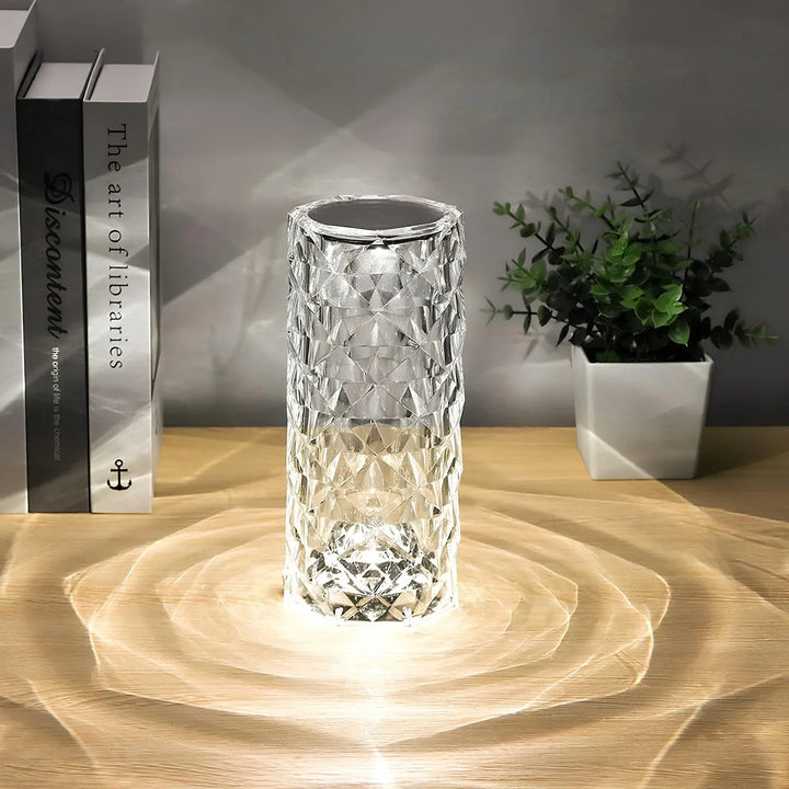 Elegante kristallen LED-lamp met 16 kleuropties en afstandsbediening