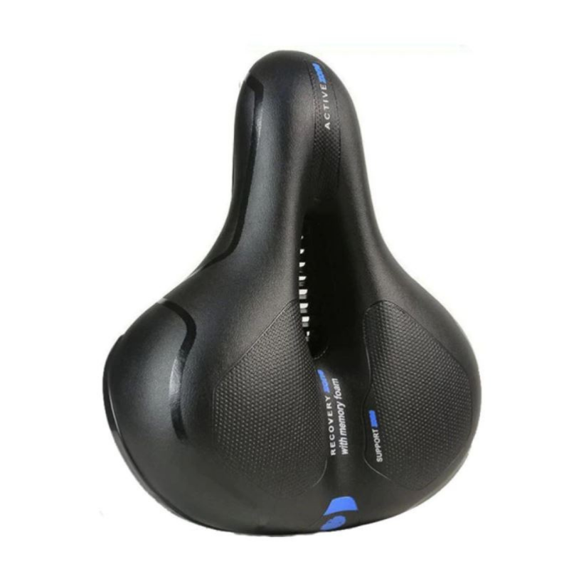 Fietszadel met verlichting en extra zitcomfort