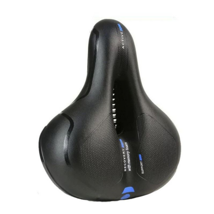 Fietszadel met verlichting en extra zitcomfort
