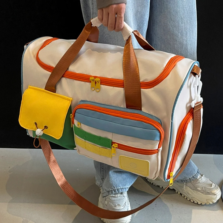 Lichtgewicht Reistas met Kleurblokken - FlexaBag