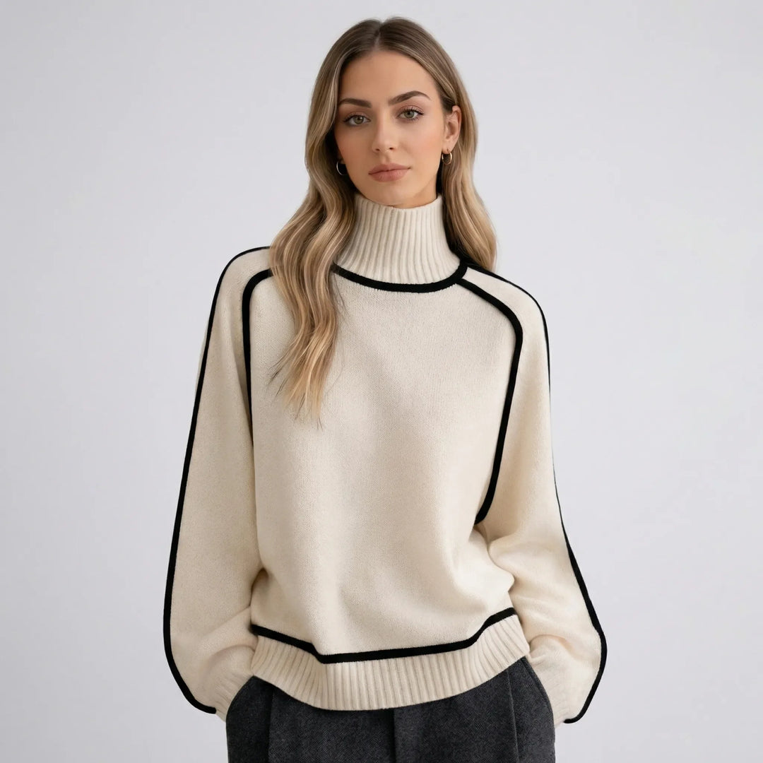 VelvarneOversized Roll-Neck Knit Jumper