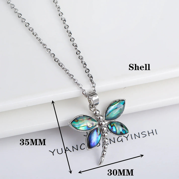 Natuurlijk Schelp Vlinder Hanger Ketting