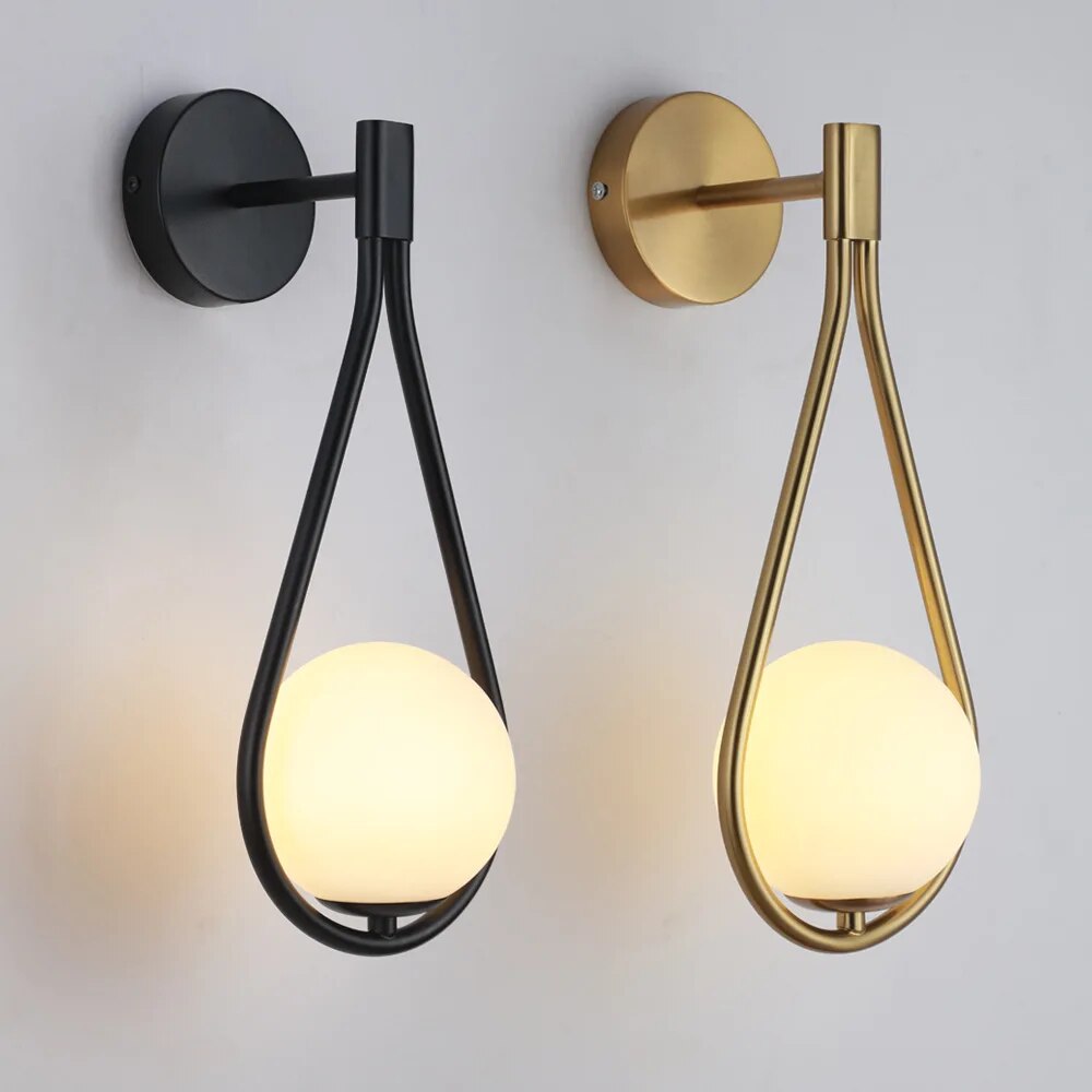 Wandlamp in Scandinavische stijl, eigentijdse sfeerverlichting voor in huis
