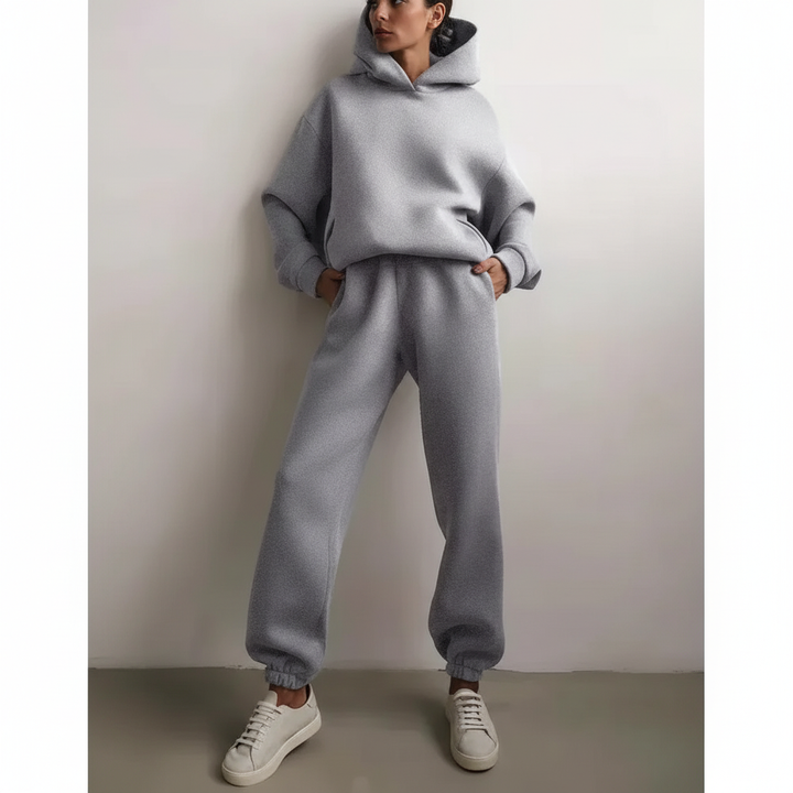 Zacht fleece trui-set - Marie