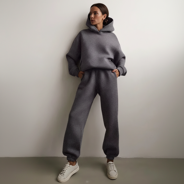 Zacht fleece trui-set - Marie