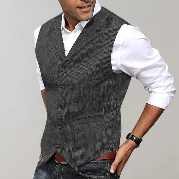 Elegant vest voor heren – een verfijnde laag voor formele outfits