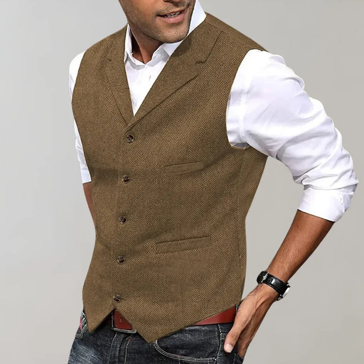 Elegant vest voor heren – een verfijnde laag voor formele outfits