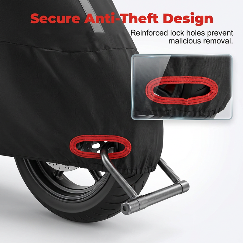 Weerbestendige motorhoes | Oxford-stof | Reflecterende strepen & slotopeningen