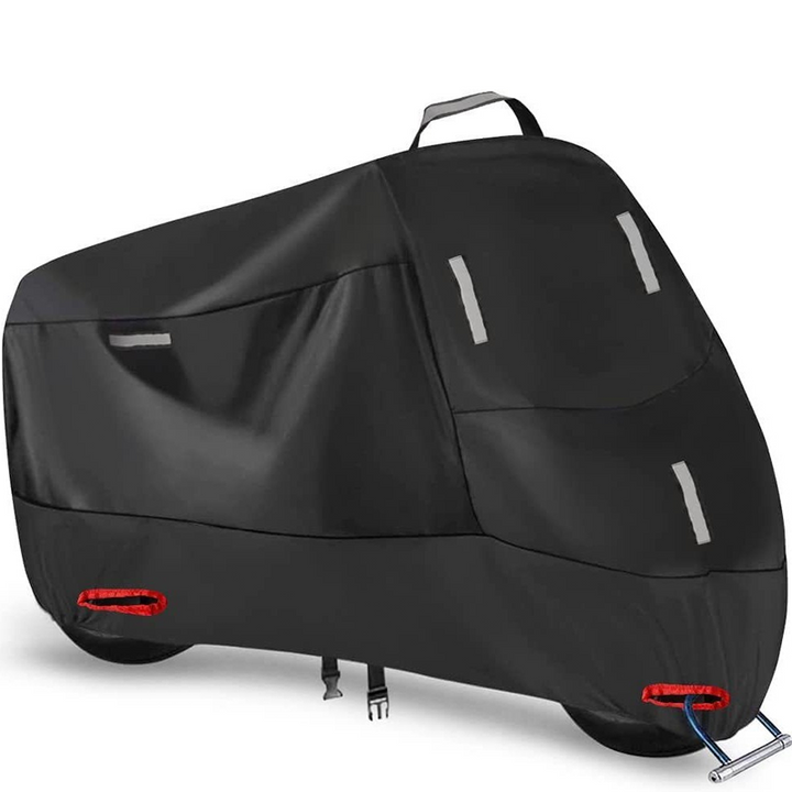 Weerbestendige motorhoes | Oxford-stof | Reflecterende strepen & slotopeningen