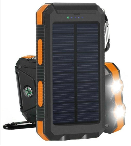 Draagbare solar powerbank, grote capaciteit, dubbele USB-oplader 20000mAh