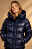 Dames winterjas met vaste capuchon