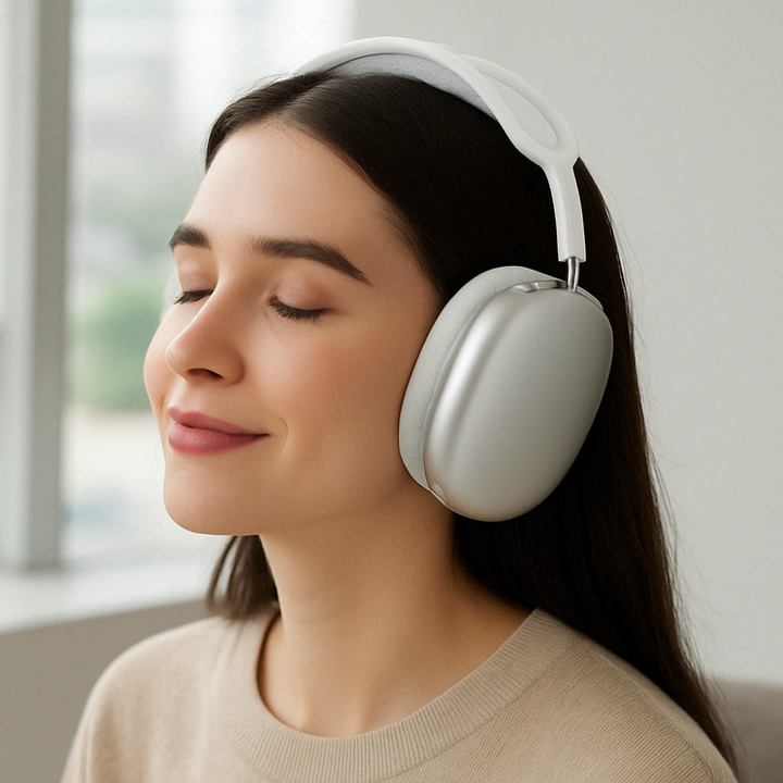 Draadloze bluetooth-over-earkoptelefoon met lange batterijduur