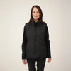 Verwarmde bodywarmer dames met slanke pasvorm en nekwarmte