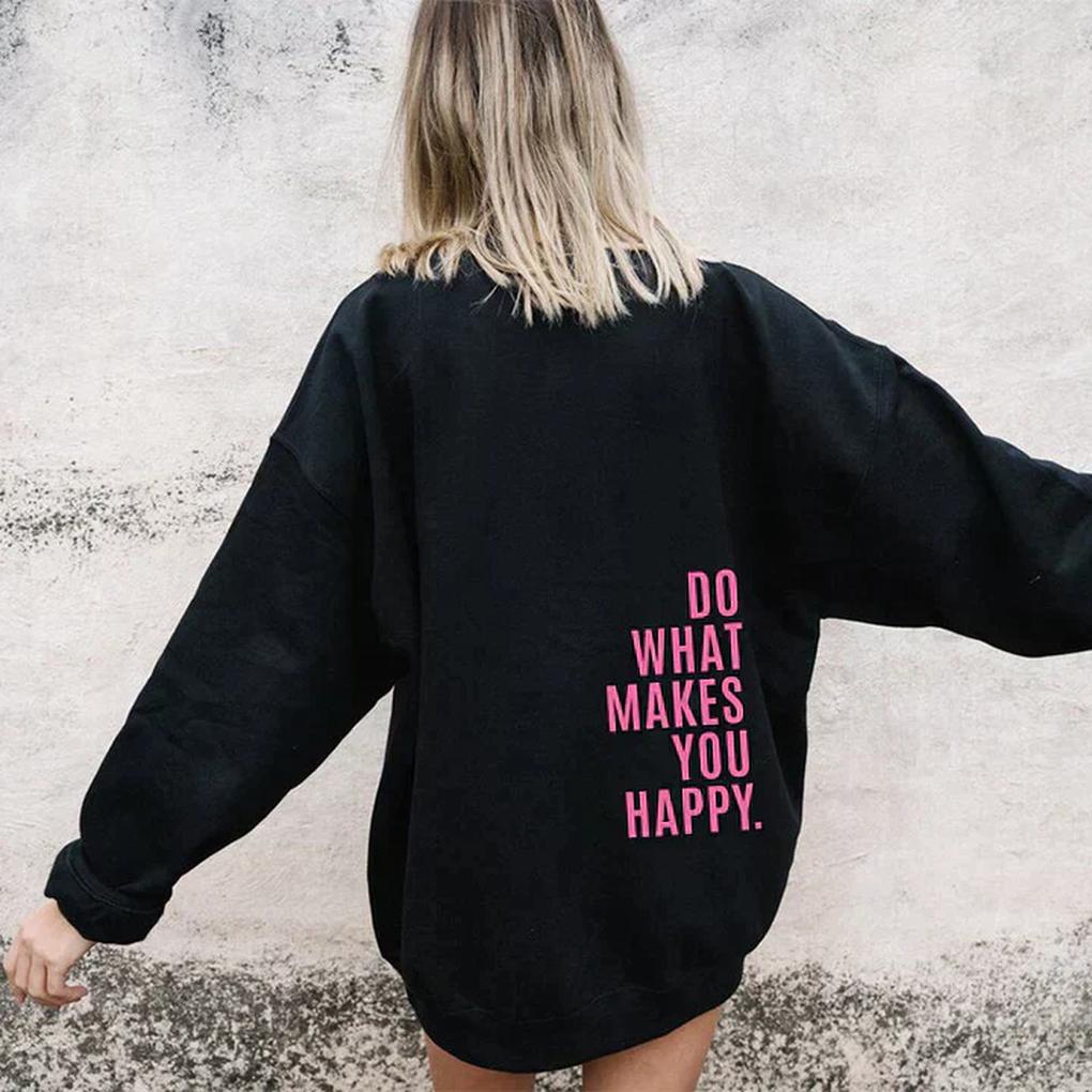 Dames hoodie met kangoeroezak en duimgaten