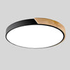 Ronde Nordic Macaron Plafondlamp van Hout