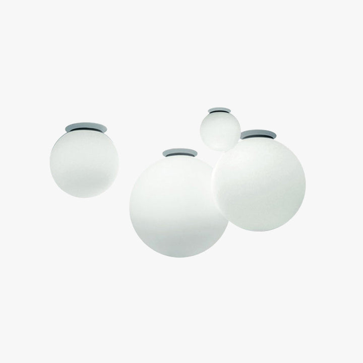 Eigentijdse bubbel-plafondlamp, ronde opbouwuitvoering