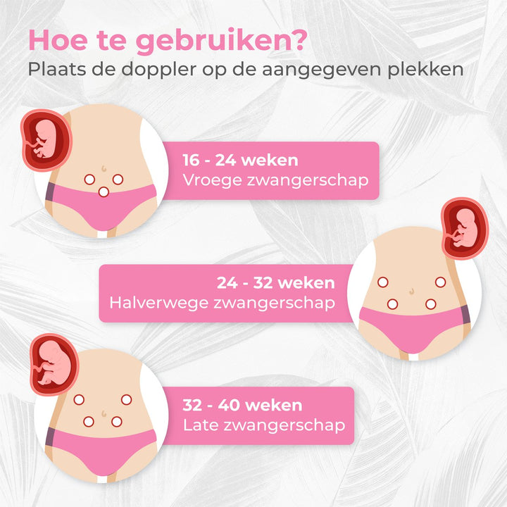 Foetale Hartslagmonitor Doppler voor Zwangere Vrouwen Ultrageluidstechnologie met LCD-scherm