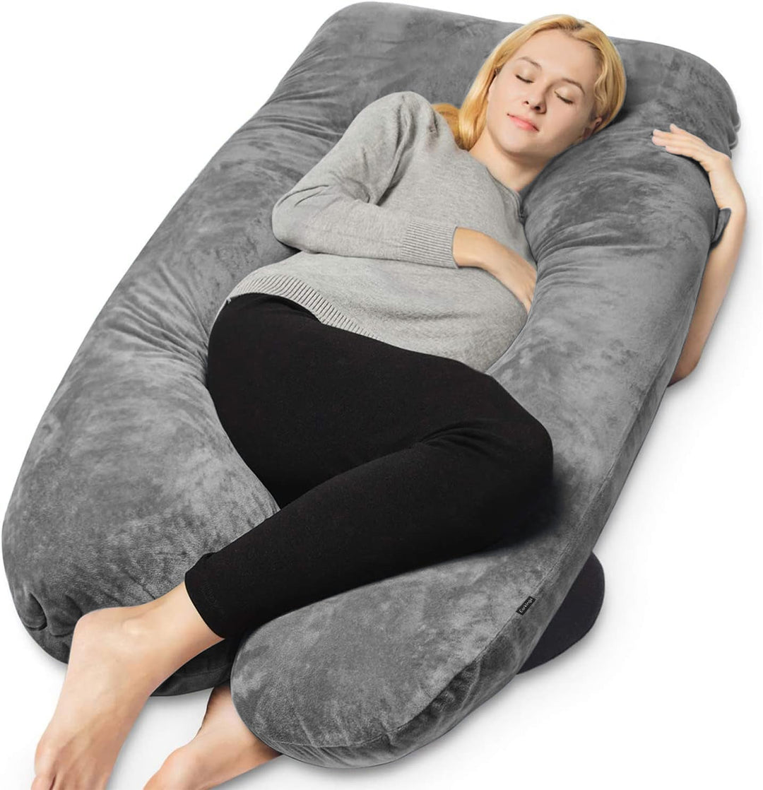 ComfortNest Zwangerschaps- en Zijslaapkussen – Extra Ondersteuning voor Mama en Baby