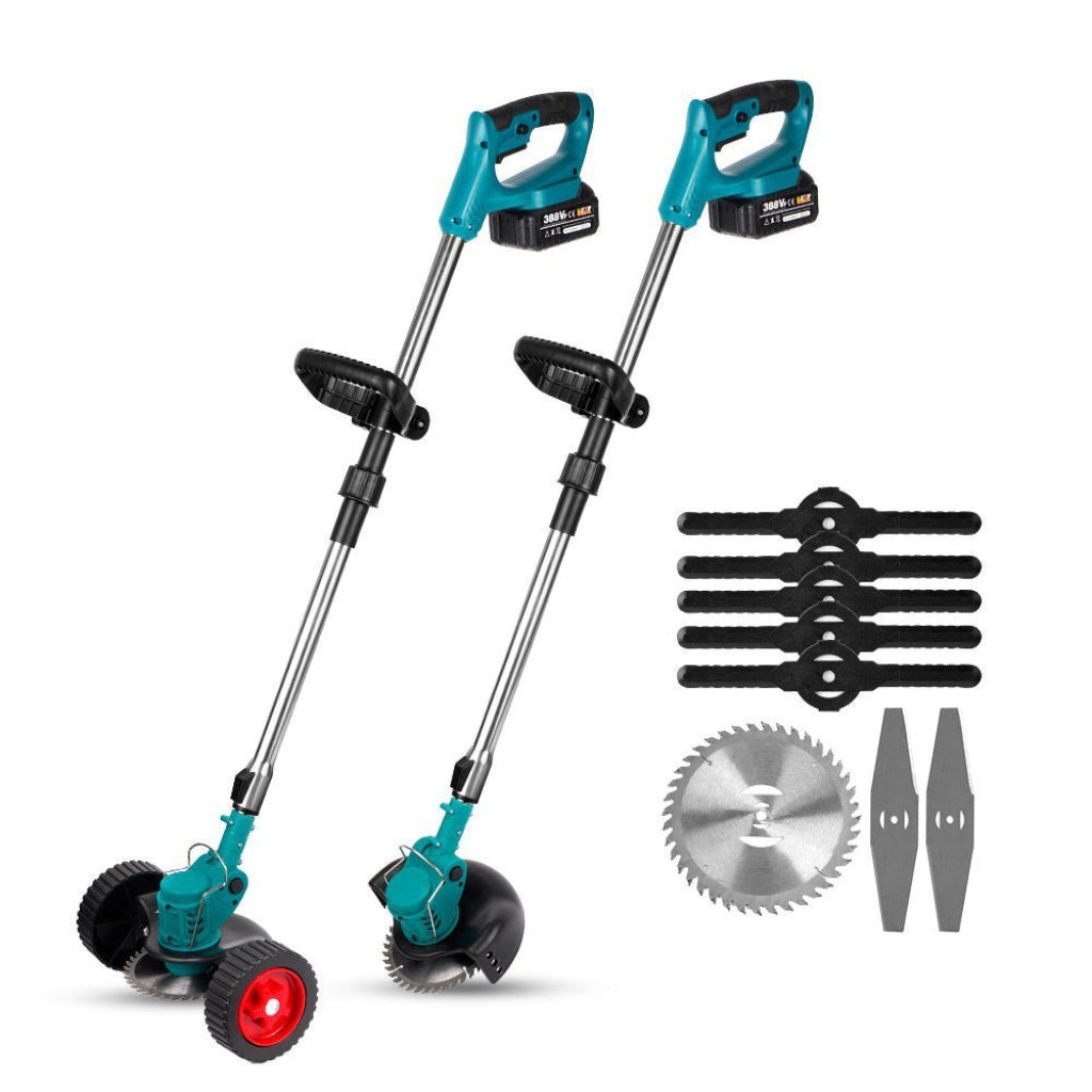 Foldable Lithium Battery Lawn Mower Electric Multi Function Household Mini Handheld Grass Trimmer