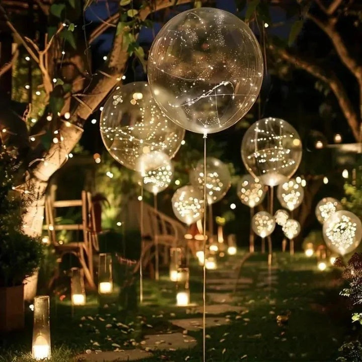 Lichtgevende ballonnen – feestdecoratie met een warme gloed | set van 10