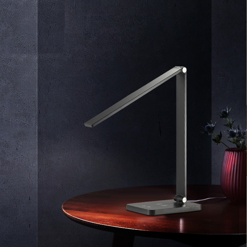 LumiGlow - Minimalistische LED Bureaulamp met Dimbare Helderheid & Wireless Opladen