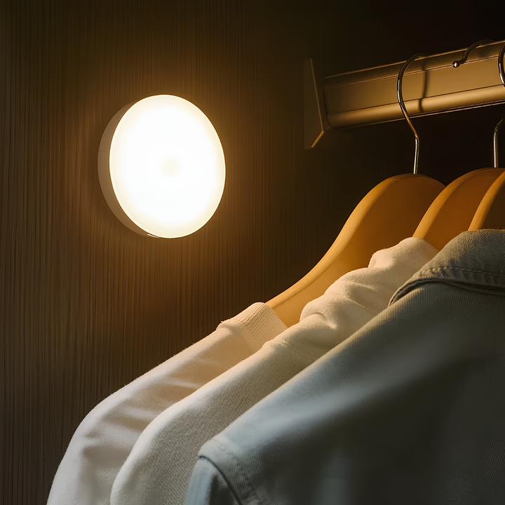 Lamp met automatische bewegingsdetectie, compacte binnenverlichting